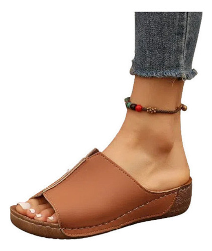 Zapatos Casuales Verano Para Mujer, Sandalias Cuña Cómodas