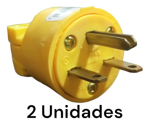 Enchufe Tipo Chino 15a 250v  Cooper 4866 2 Unidades 