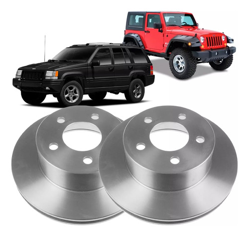 Discos De Freno Delanteros X2 P/ Jeep Cherokee Hasta 2001