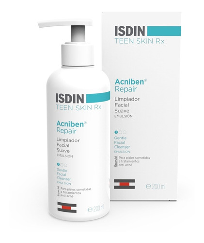 Isdin Acniben Teen Skin Limpiador Facial Suave X 180 Ml