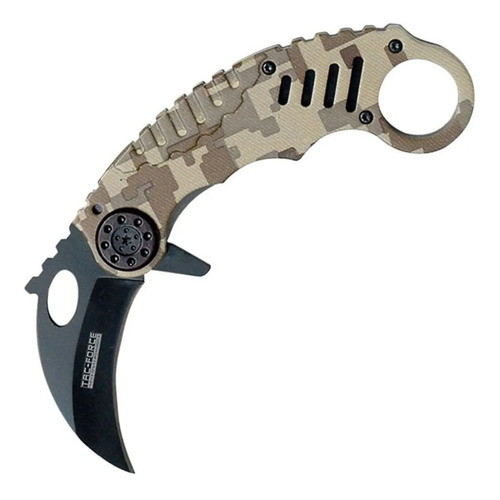 Navaja Karambit Tac Force Acero Inox 440 Apertura Asistida T