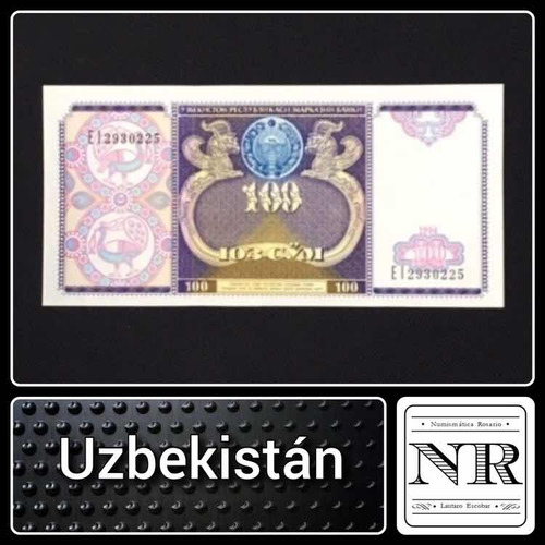 Uzbekistan - Asia - 100 Som  - 1994 - Unc - P# 79 