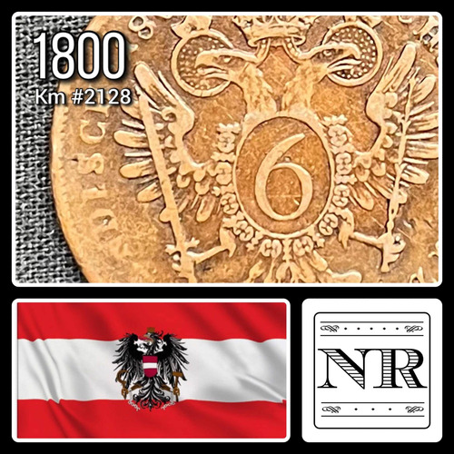 Austria Imperio - 6 Kreutzer - Año 1800 - Km #2128