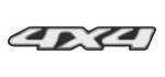 Emblema 4x4 Prata Resinado Linha Gm Blazer S10 E Tracker
