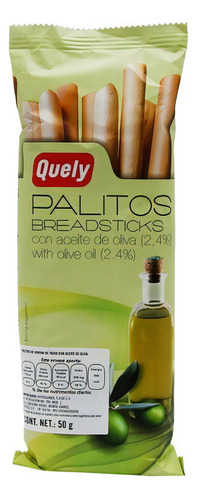 Quely Palitos De Pan Integrales Con Aceite De Oliva 50g