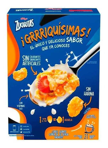 Pack 10 Cereal Zucaritas Kellogs. 260g.