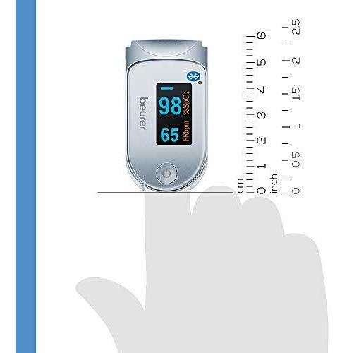 Oximetro De Pulso Bluetooth Oled Healthwood