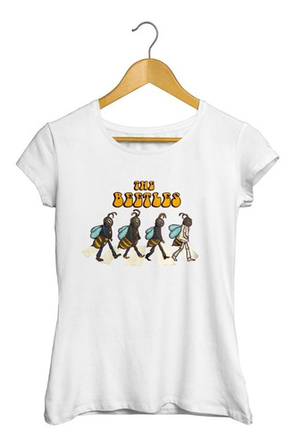 Blusa Playera The Beetles Dibujo Parodia Niña/mujer