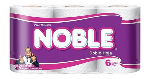 Papel Higienico Noble Doble Hoja 6*23mt (6 Pack)-super