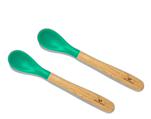 Avanchy Juego Cucharas Bebé Bambú Y Silicona