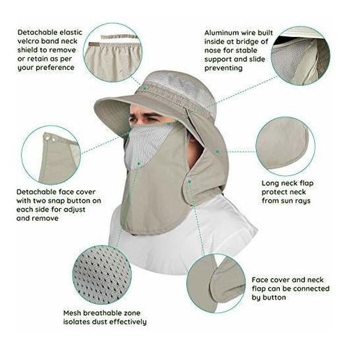 Unigear Sombrero Para El Sol Upf 50 Proteccion Solar Sombrer