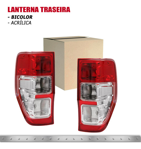 Lanterna Traseira Ranger 2013 14 15 16 17 A 22 Bicolor Par