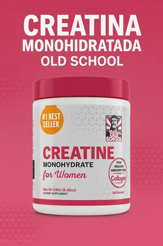 Creatina Monohidratada Old School 240gm Mujer | MercadoLibre