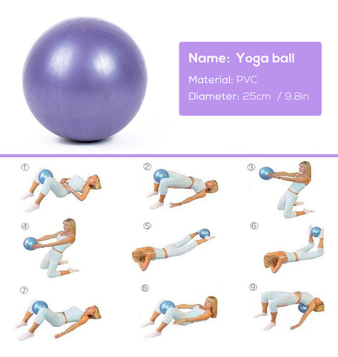 Hnbhnbset De 5 Piezas Equipo Yoga: Pelota, Bloques, Correa,