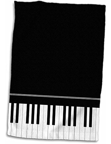 3d Rose Black Piano Edge-baby Grand Keyboard Design Para Pia