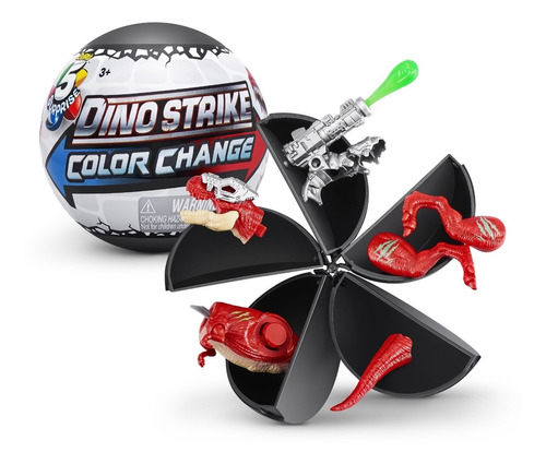 Dino Strike Mini Dino Cambia De Color 5 Sorpresas 2023
