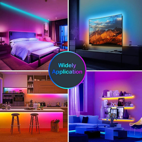 Tira De Luz Led Bluetooth Usb 2m 60 Led Rgb Remoto Control