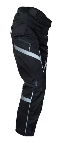 Pantalones de motociclista para hombre para toda estación, sobrepantalón  con blindaje impermeable con certificación CE, para motocross, todoterreno
