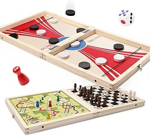 Juego De Mesa De Ajedrez 3 En 1