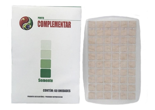 Kit 10 Cartelas Ponto Semente C/ Micropore - Auriculoterapia
