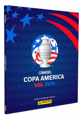 Kit 10 Envelopes (50 Figurinhas) +álbum Copa América 2024