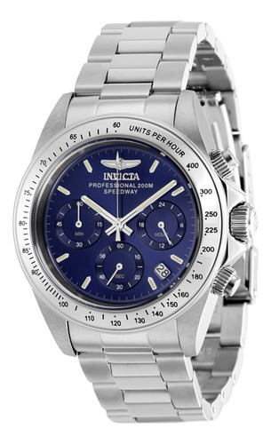 Pulsera Invicta 37169 Speedway Para Hombre Con Esfera Azul E