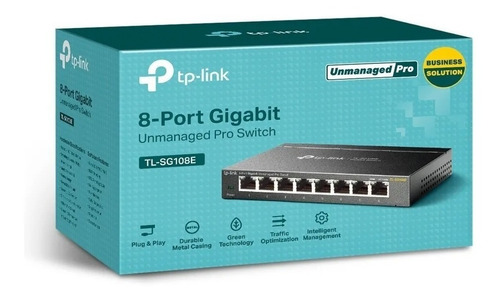 Switch Gerenciavel Easy Smart Gigabit De 8 Portas Tl-sg108e