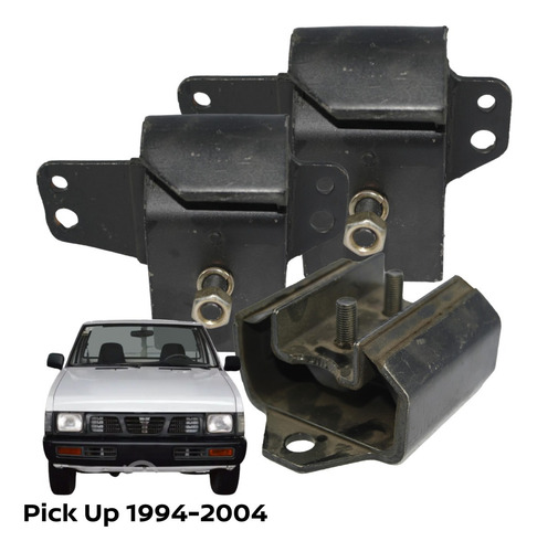 Set 3 Soportes Motor Y Caja Nissan Pick Up 2001