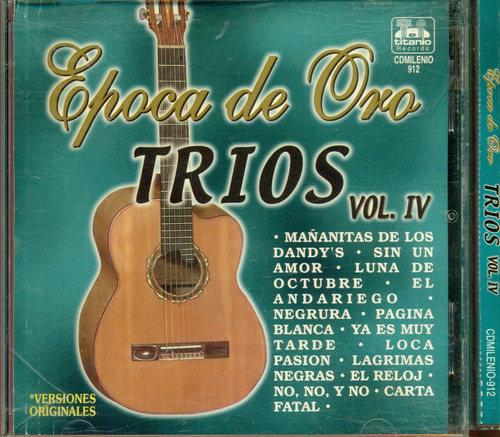 Cd. Epoca De Oro Trios Vol. 4 *versiones Originales