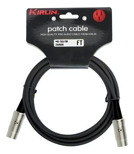 Cable Midi Kirlin Md-561-6ft, 1,8m, Fichas Metálicas