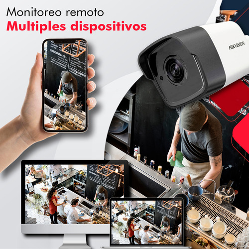 Kit Seguridad Hikvision Edvr 8ch + Ssd + 4 Cámaras Fullhd