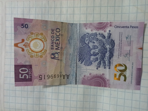 Billete De 50 Pesos Doble Aa