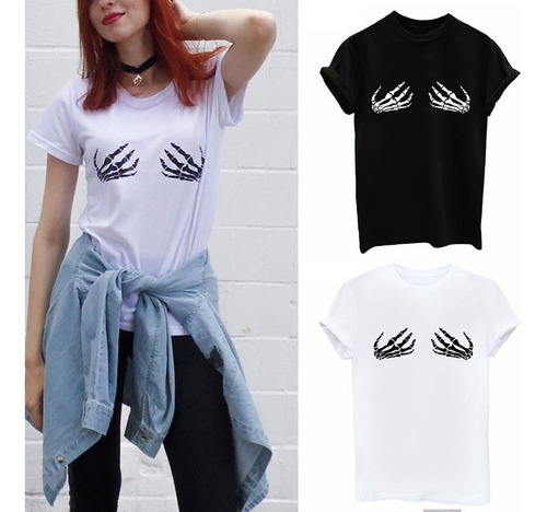 Manos Boobies - Remera Unisex - Estilo Tumblr - Harajuku 