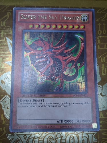 Yugioh Slifer The Sky Dragon Lc01-en002 Original Limited