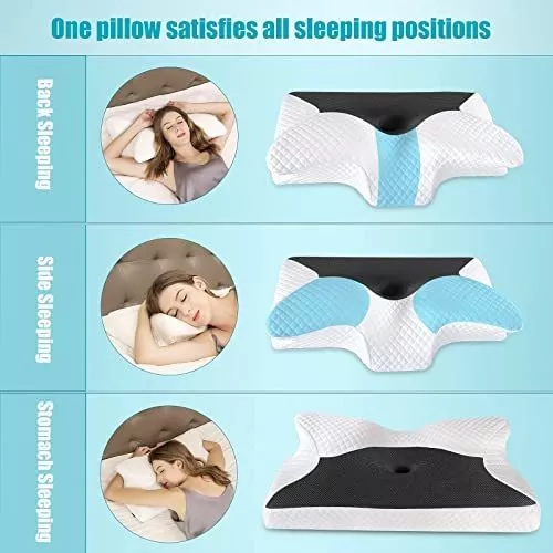 HOMCA Almohada Cervical de Espuma Viscoelastica, Almohada