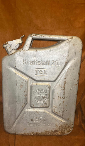 Bidón 20 L Metal Combustible Jeep Alemán Murciélago Militar (Usado)