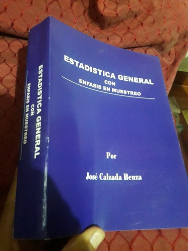 Libro Estadistica General Con Enfasis  Muestreo Calzada