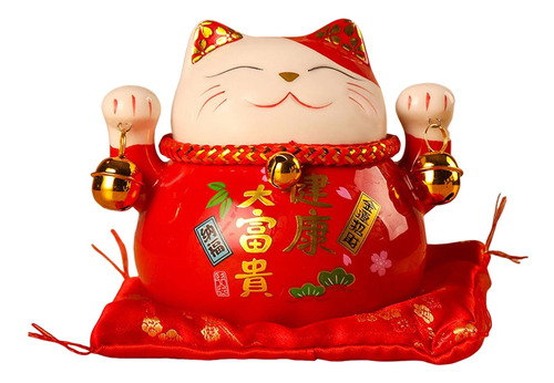 Porcelana Lucky Cat Money Bank Money Box Crafts Art Decor