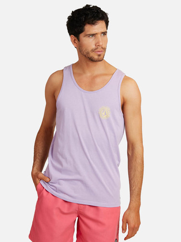 Polera Rotato Tank Morado Hombre Volcom