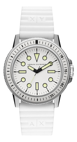 Reloj Pulsera  Ax Armani Exchange Ax1850 Del Dial Blanco