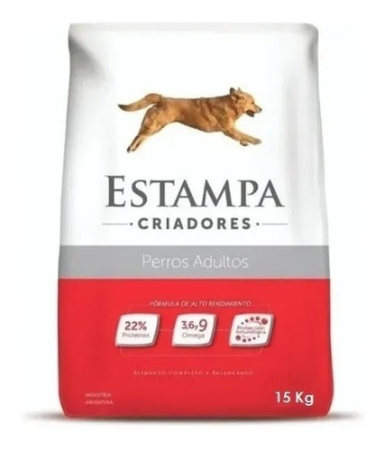 Estampa Tradicional Perro Premium X 15 Kg Alimento Balancead