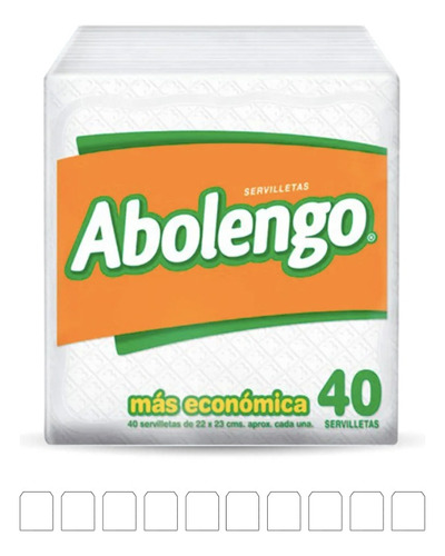 Abolengo Servilleta Cóctel 10 X 40 Unid