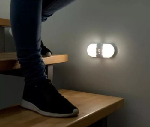 Aplique Luz Led Mini Foco Usb Recargable Sensor Movimiento