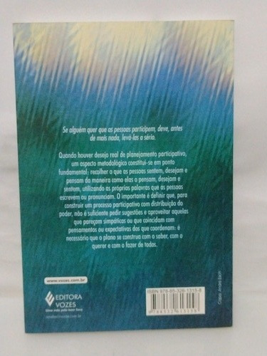 Imagem 2 de 2 de Livro A Prática Do Planejamento Participativo