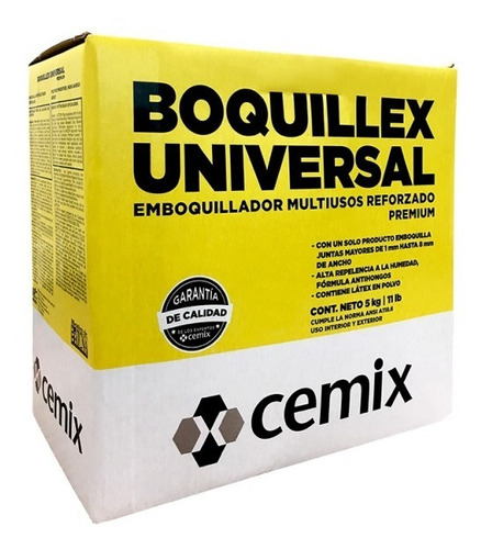 Boquilla Universal Boquillex Rojo Saltillo 5 Kgs Cemix