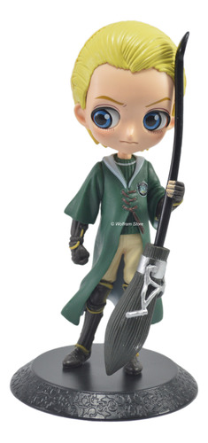 Figura Muñeco Gashapone Harry Potter Draco Malfoy Quidditch