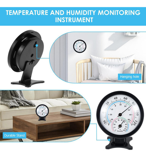 Termo-higrômetro Pequeno Medidor De Monitor De Umidade E Tem