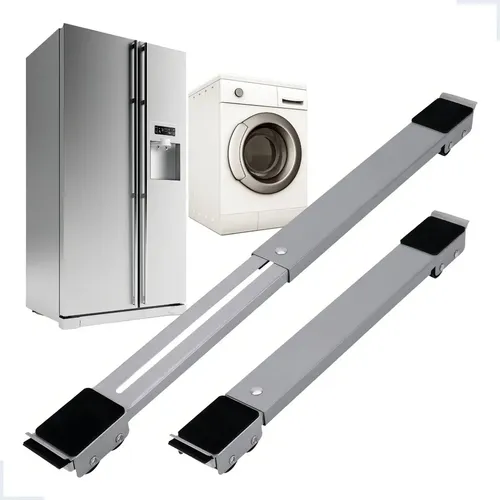 Suporte Base Rodinhas Ajustável P/ Geladeira Fogão Máquina Marca BOAS