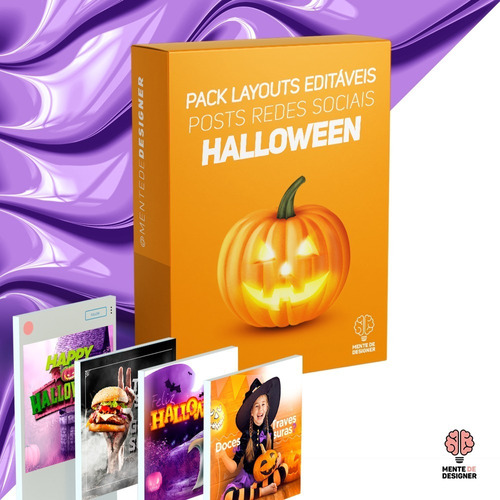 Pack - Posts Redes Sociais - Halloween (jpeg E Psd)