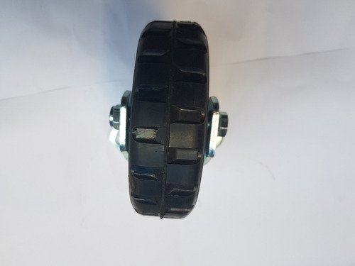 2 Rodajas Giratorias Y 2 Fijas 6 Pulgadas Rueda Tractor Hule